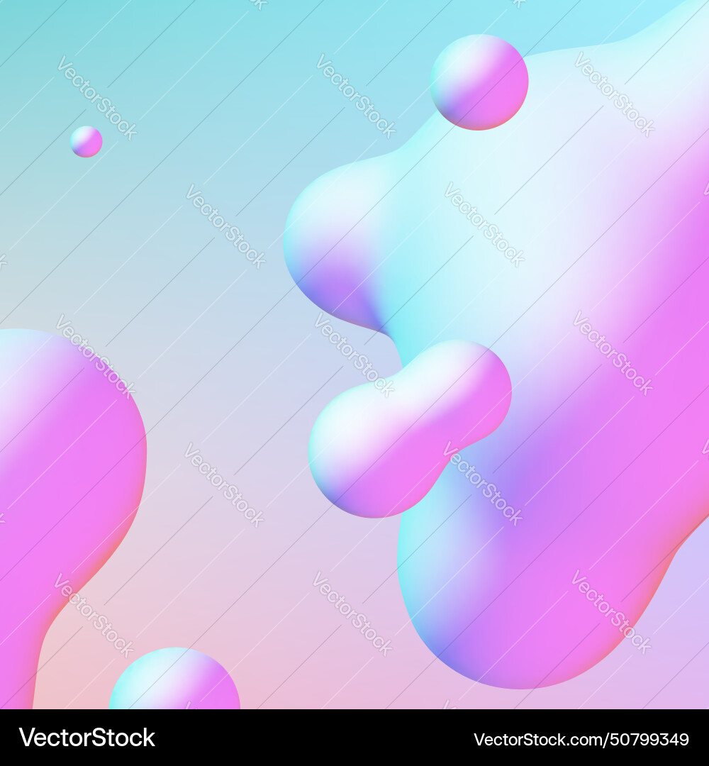 Fluid design liquid blobs with vibrant intense Fluid design liquid blobs with vibrant intense vector image