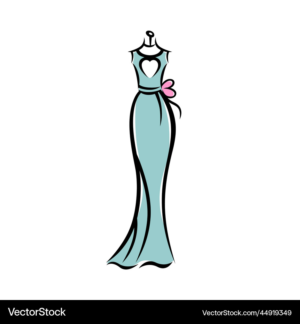 Modern creative stylish dress logo Royalty-Free Vector | VectorStock Modern creative stylish dress logo Royalty-Free Vector | VectorStock