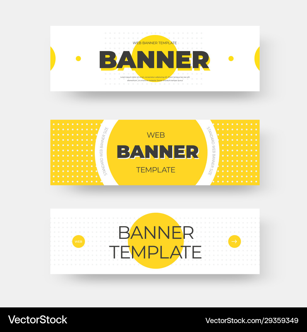 Rectangular horizontal web banner template Rectangular horizontal web banner template vector image