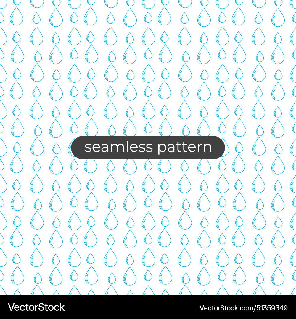 Water drop pattern design background Vector Image