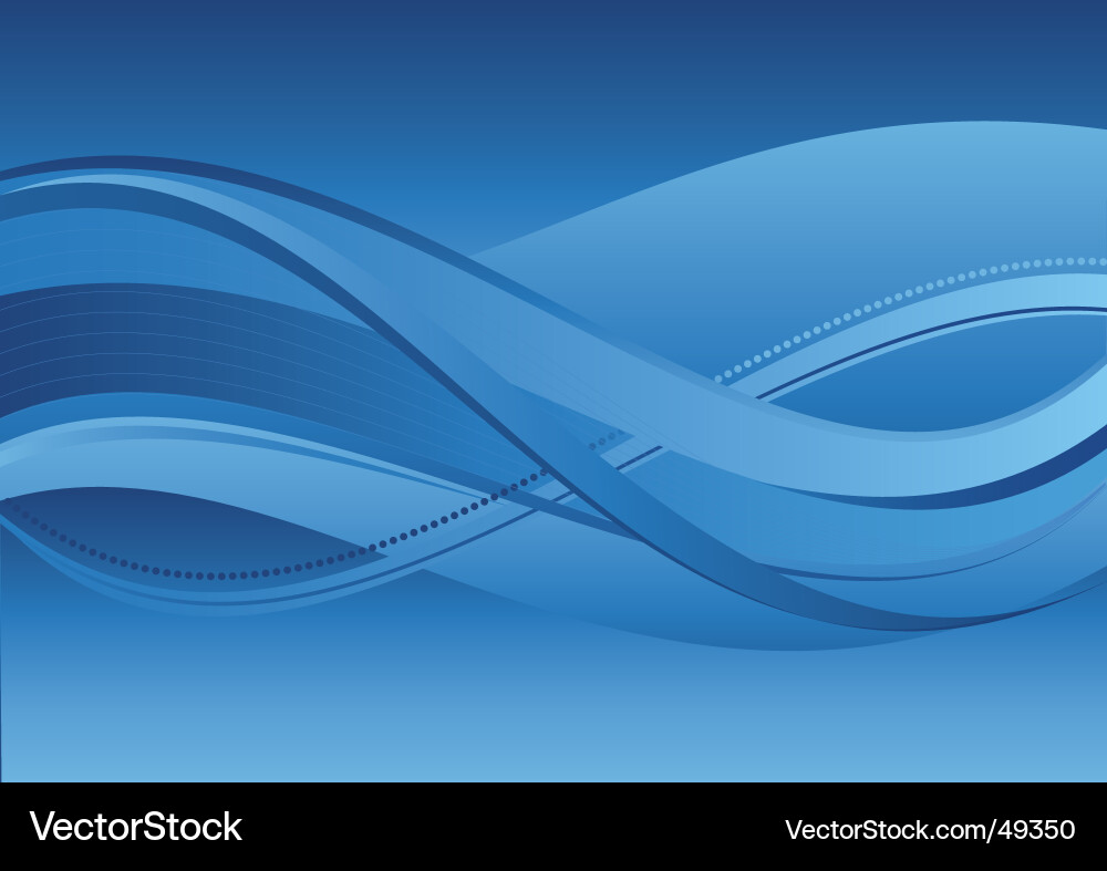Abstract background blue waves Royalty Free Vector Image