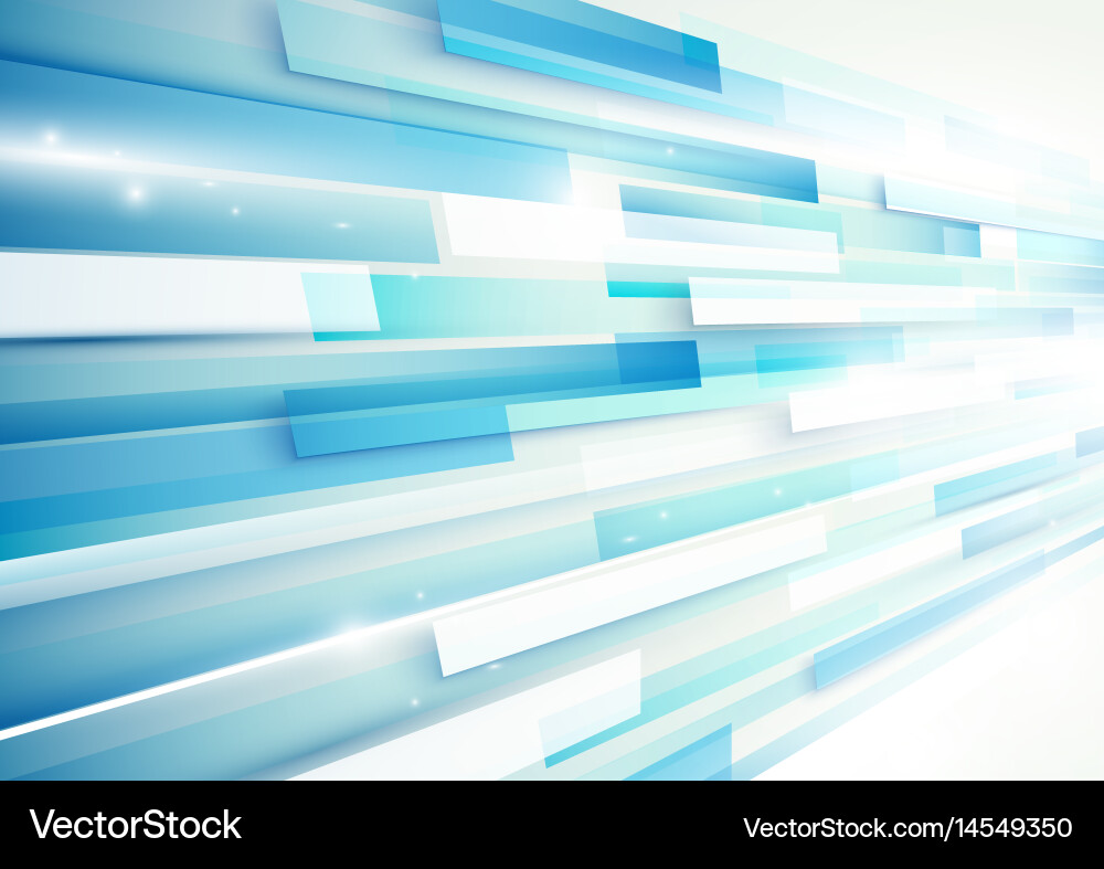 Dynamic Blue Rectangle Background Vector Image
