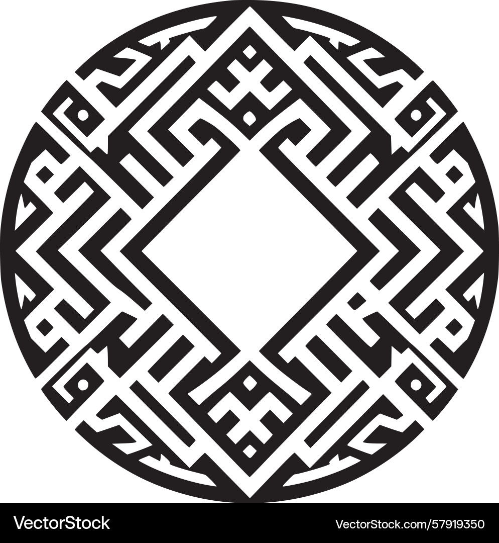 Intricate circular pattern Vector Image