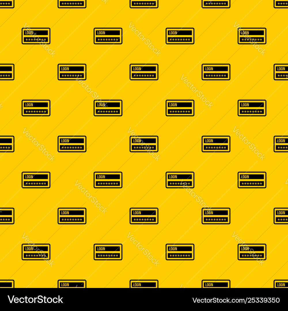 Login and password pattern Login and password pattern vector image
