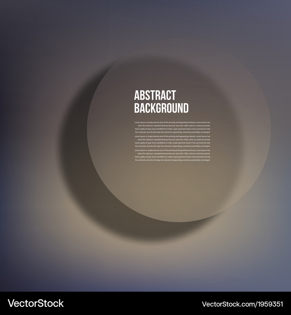 Circle object design trend and transparent Vector Image