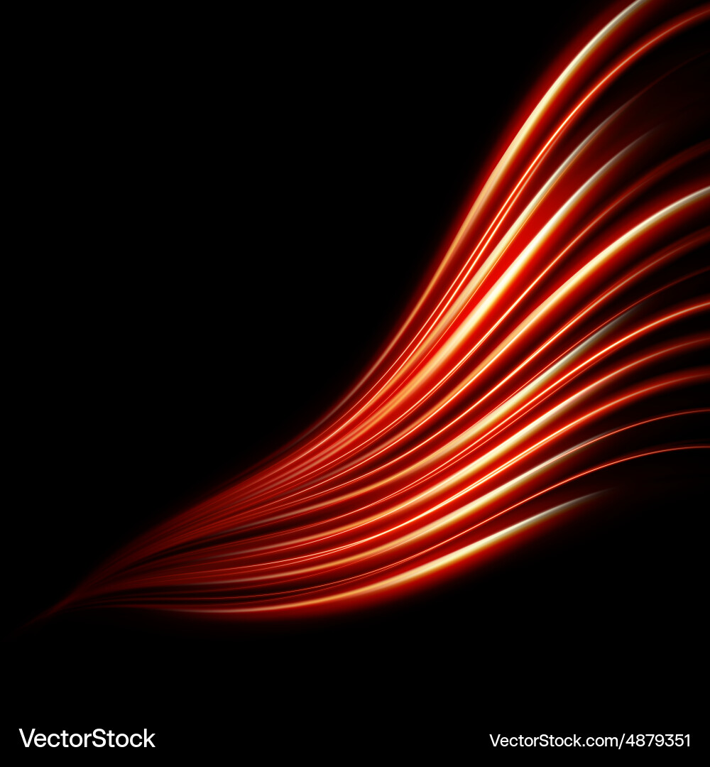 Dynamic Red Line Abstract vector image