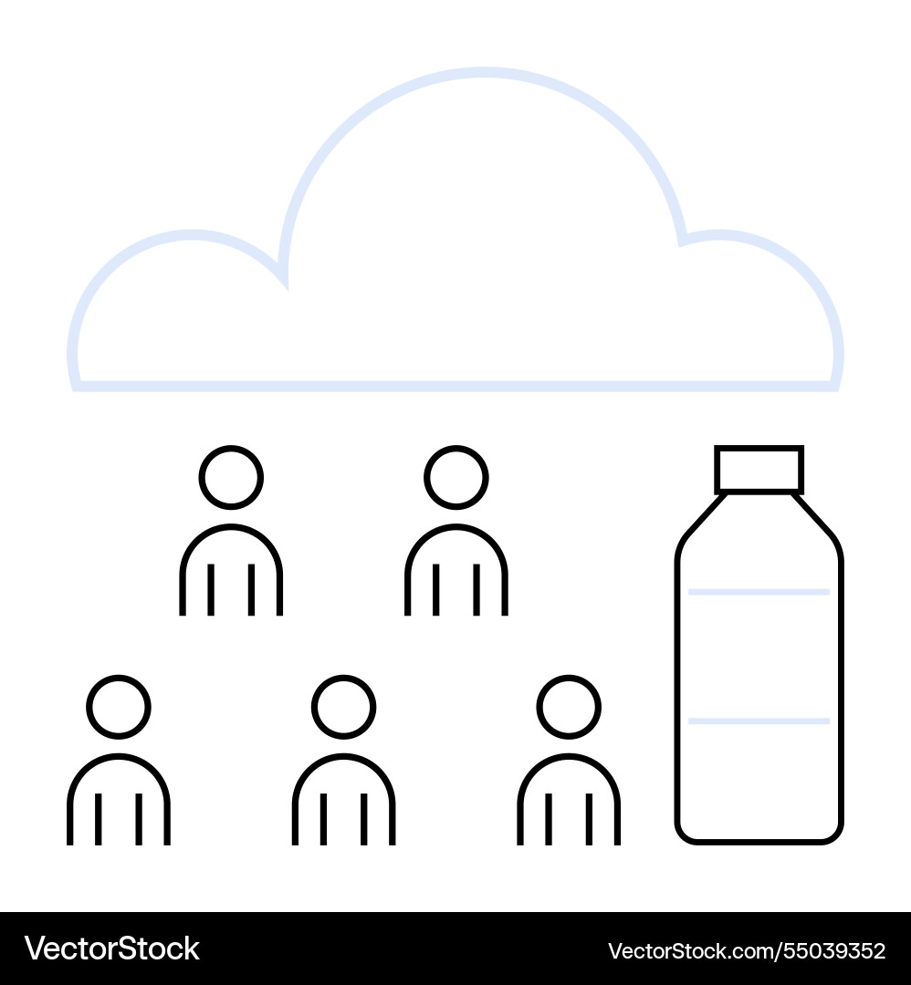 Cloud computing data management represented Cloud computing data management represented Vector Image