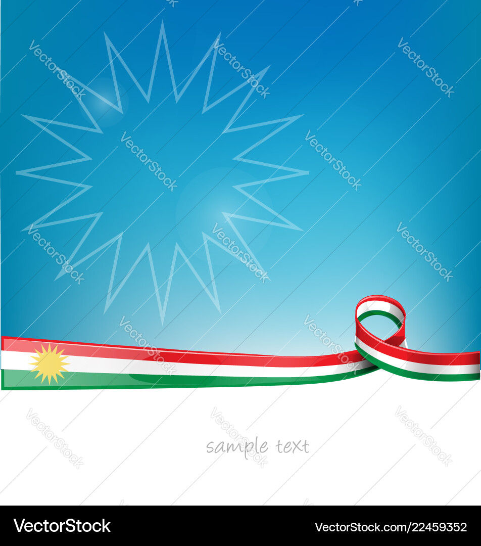 Kurdistan lag on background