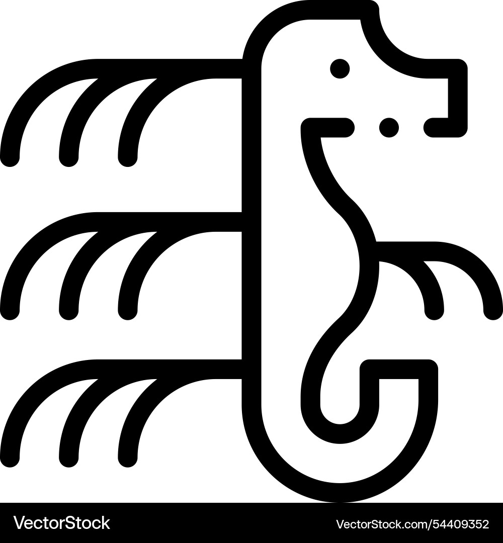 Leak icon thin linear style design isolated vector image