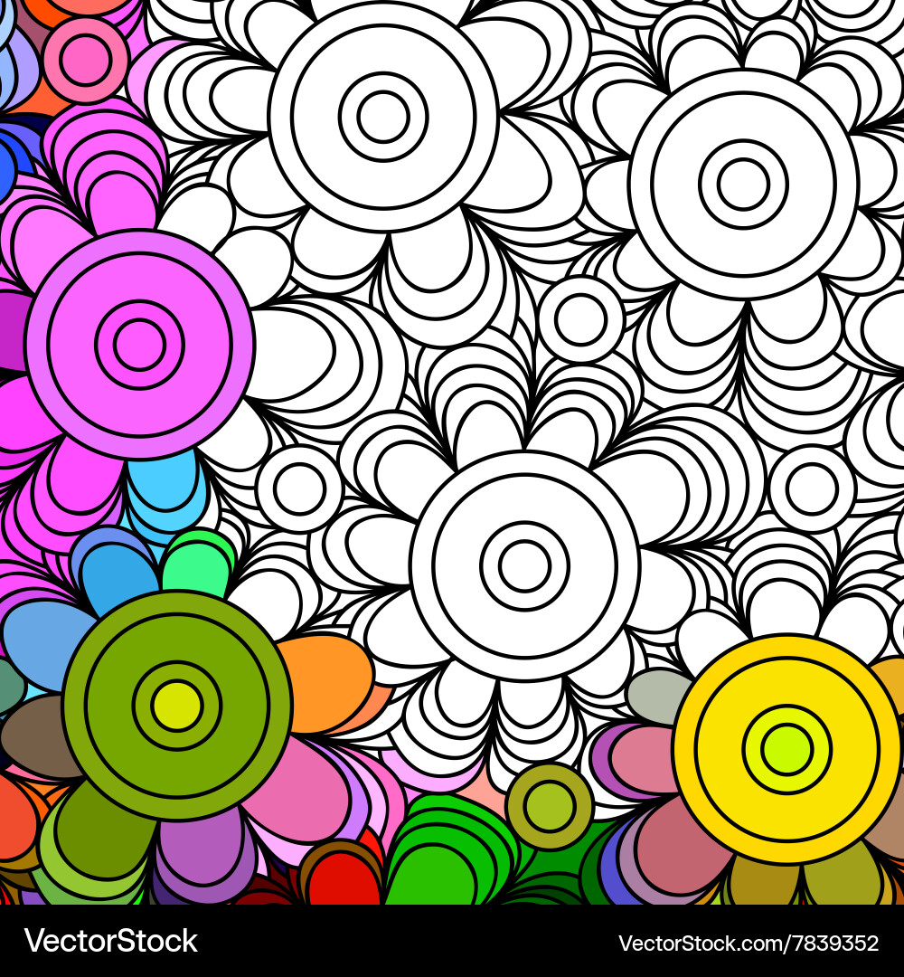 Ornate Seamless Floral Pattern Vector Image