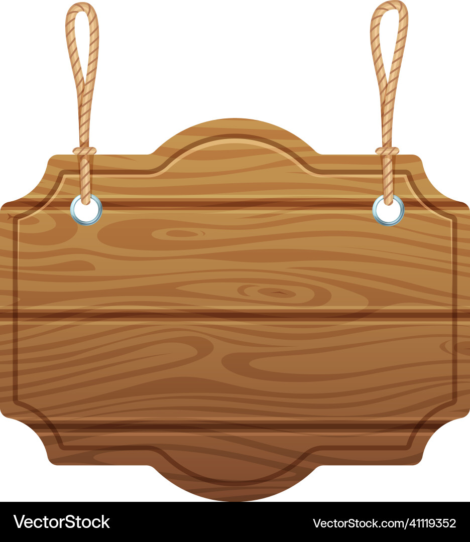 Signboard template in wild west style empty Signboard template in wild west style empty vector image
