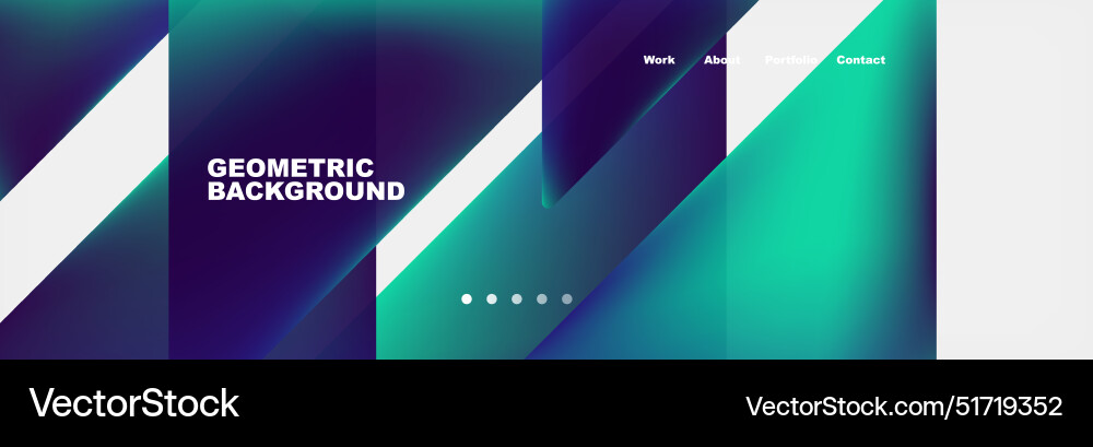 Triangle minimal web site page background design Vector Image