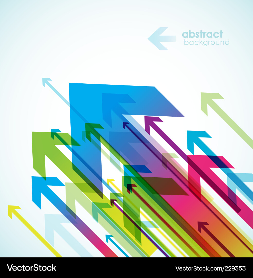 Dynamic Arrow Background Vector Image