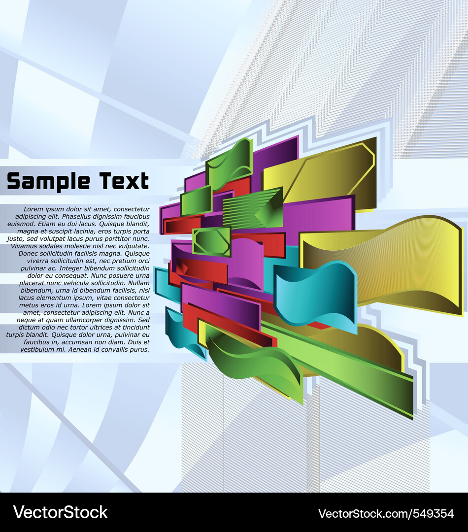 Abstract colorful designed background Vector Image