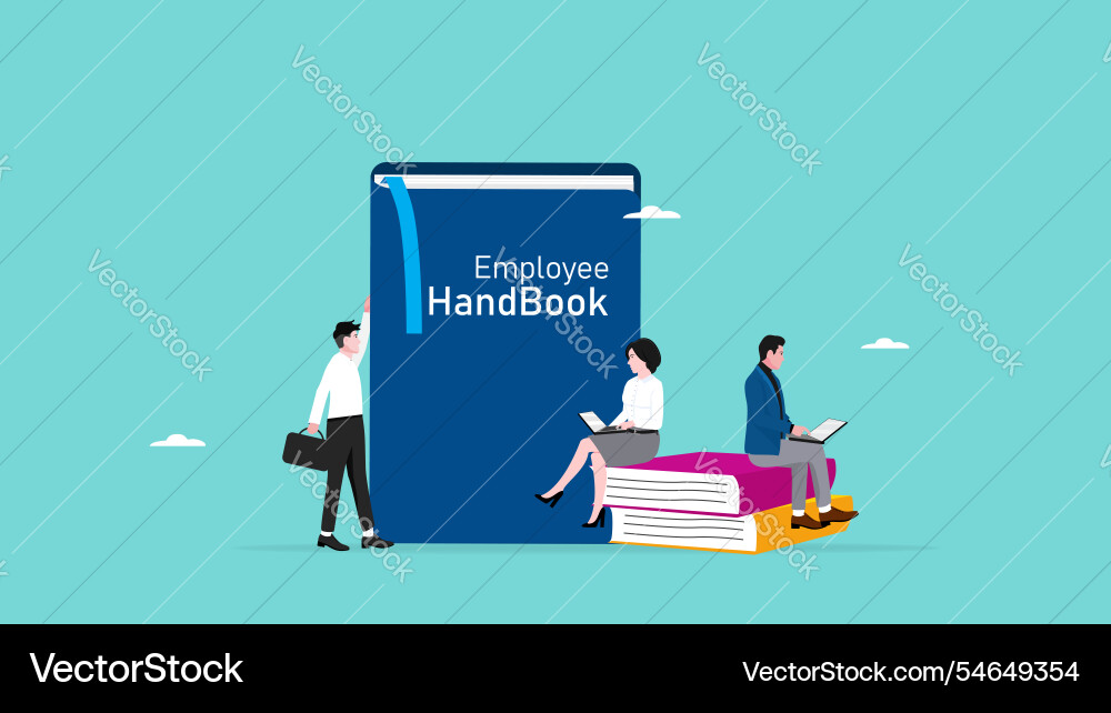 Arbeitshandbuch oder Firmenregeln Arbeitshandbuch oder Firmenregeln vektorbild