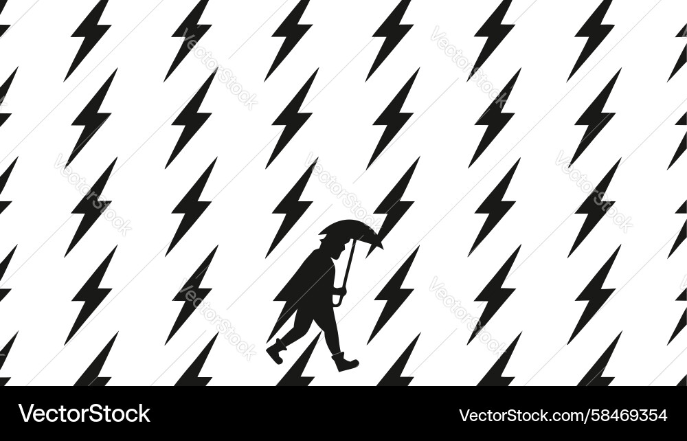 Dynamic Lightning Bolt Pattern Vector Image