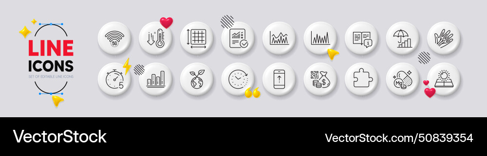 Puzzle qr Code und Timer Linie Icons für Web-App Puzzle qr Code und Timer Linie Icons für Web-App vektorbild