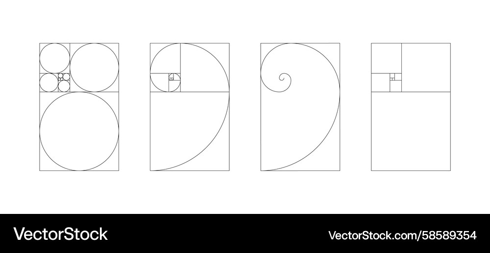 Vertical fibonacci numbers Array set Vertical fibonacci numbers Array set Vektorbild
