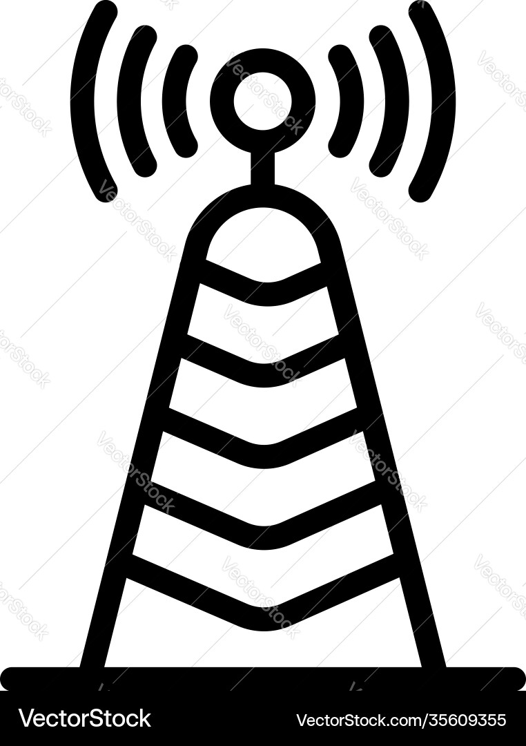 Access point icon outline style vector image