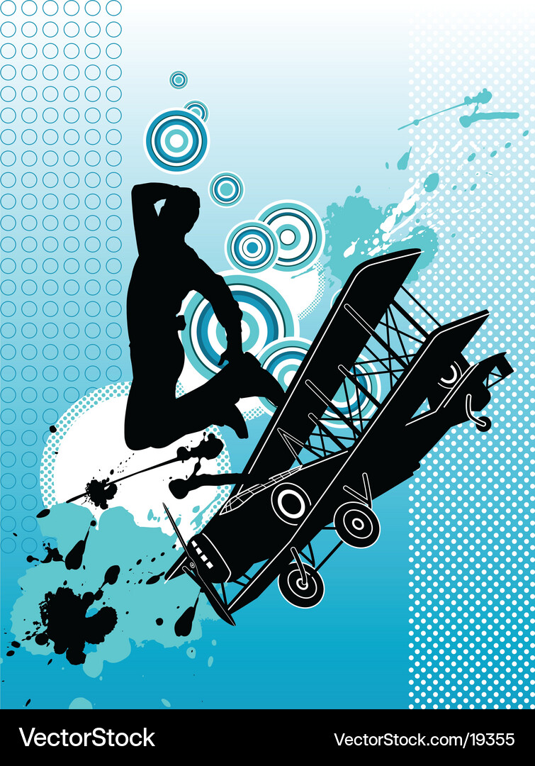 Dynamic Dancer with Colorful Splatter Vector Image