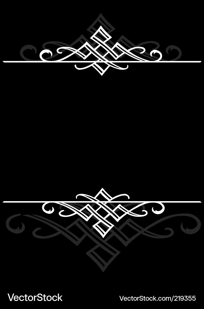Intricate Scroll Ornament Frame Vector Image