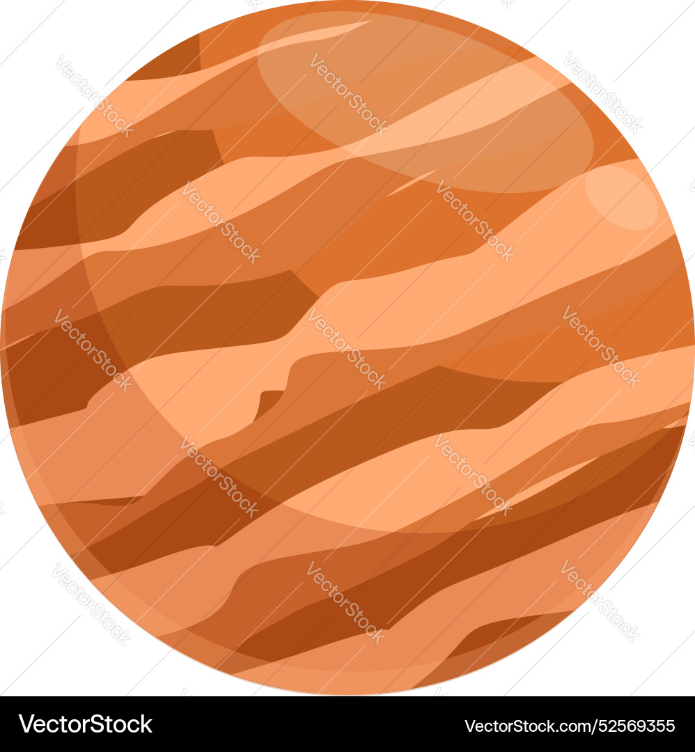 Venus planet is rotating in the outer space Venus planet is rotating in the outer space vector image