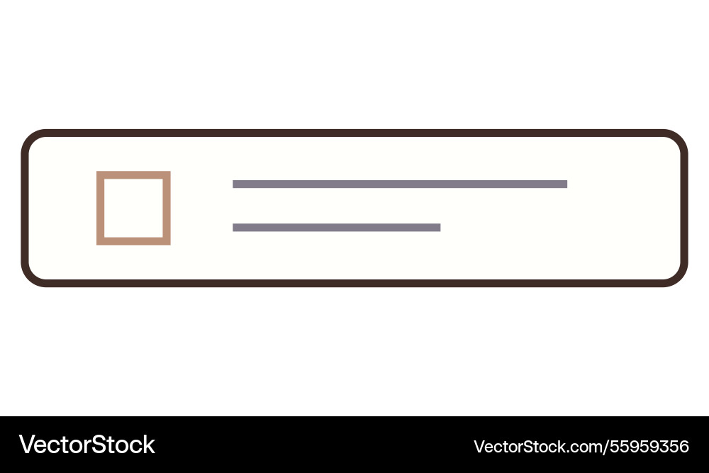 Checkbox and text input line in minimalistic style Checkbox and text input line in minimalistic style Vector Image
