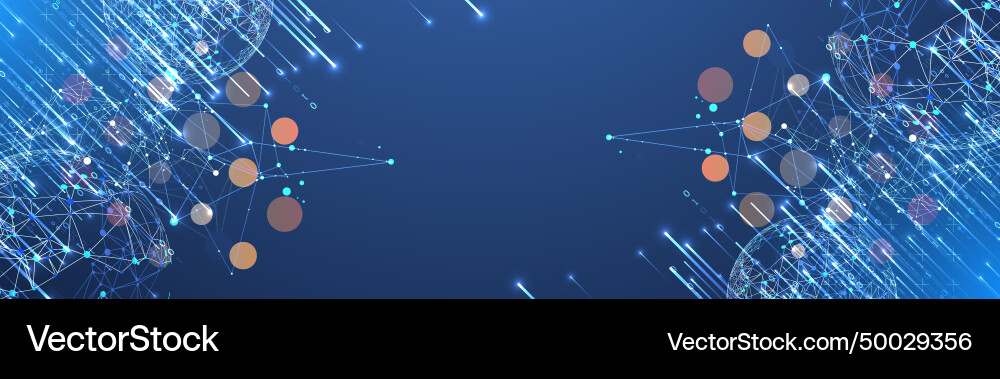 Futuristic technology background plexus structure Vector Image