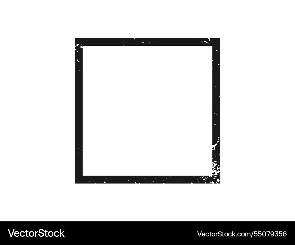 Grunge border in square form Vector Image
