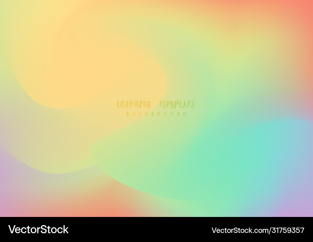 Abstract colorful gradient design template Abstract colorful gradient design template vector image