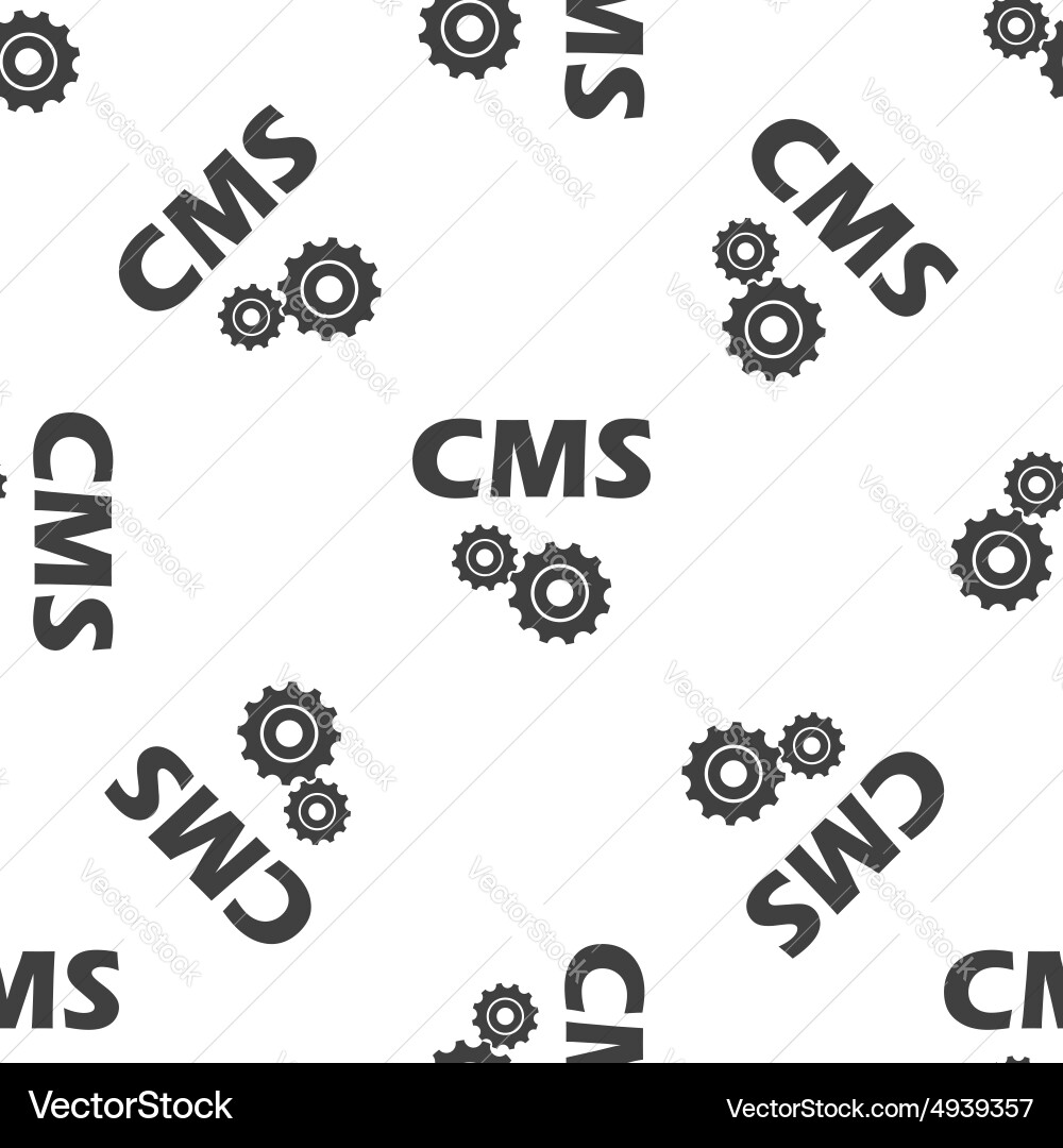 Cms settings pattern Vector Image