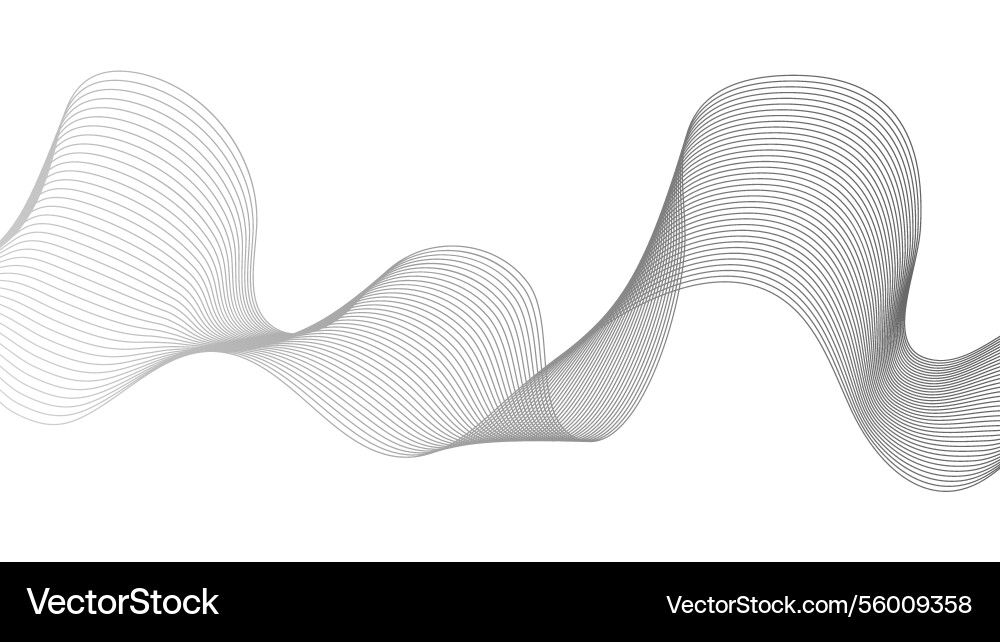 Abstract backdrop with grey wave gradient lines Abstract backdrop with grey wave gradient lines vector image