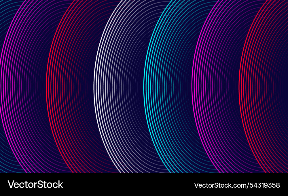 Abstract colorful wave line background design Vector Image