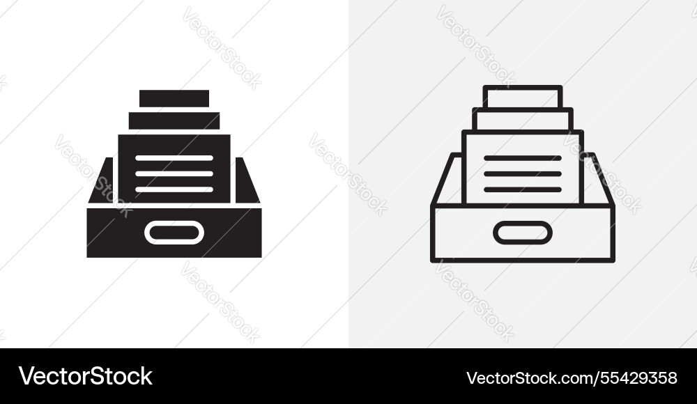 Archive icons pack for apps and ui ux desigs Vector Image