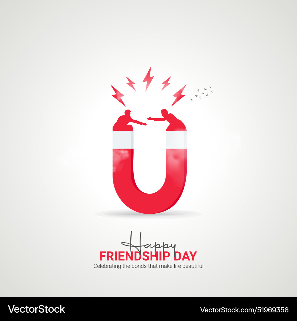 Happy friendship day creative ads design friends Happy friendship day creative ads design friends vector image
