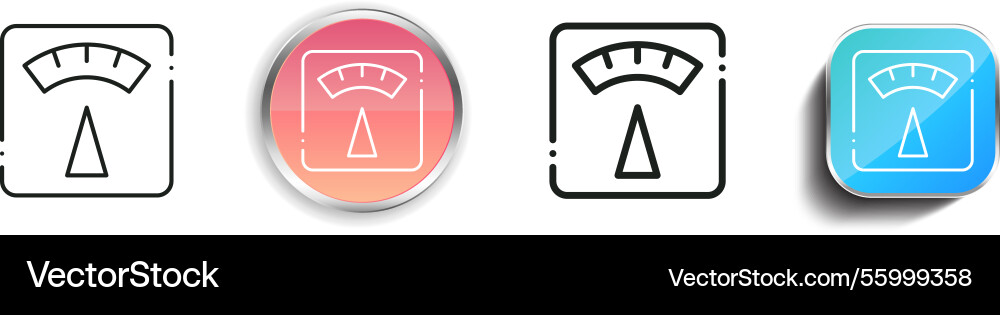 Libra icon thin linear regular and button style Libra icon thin linear regular and button style vector image