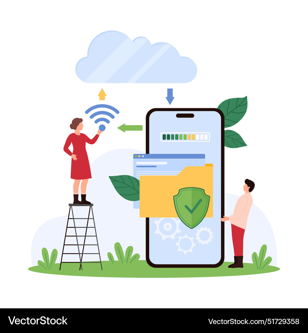 Sichere Daten hochladen Cyber Security Firewall Sichere Daten hochladen Cyber Security Firewall vektorbild