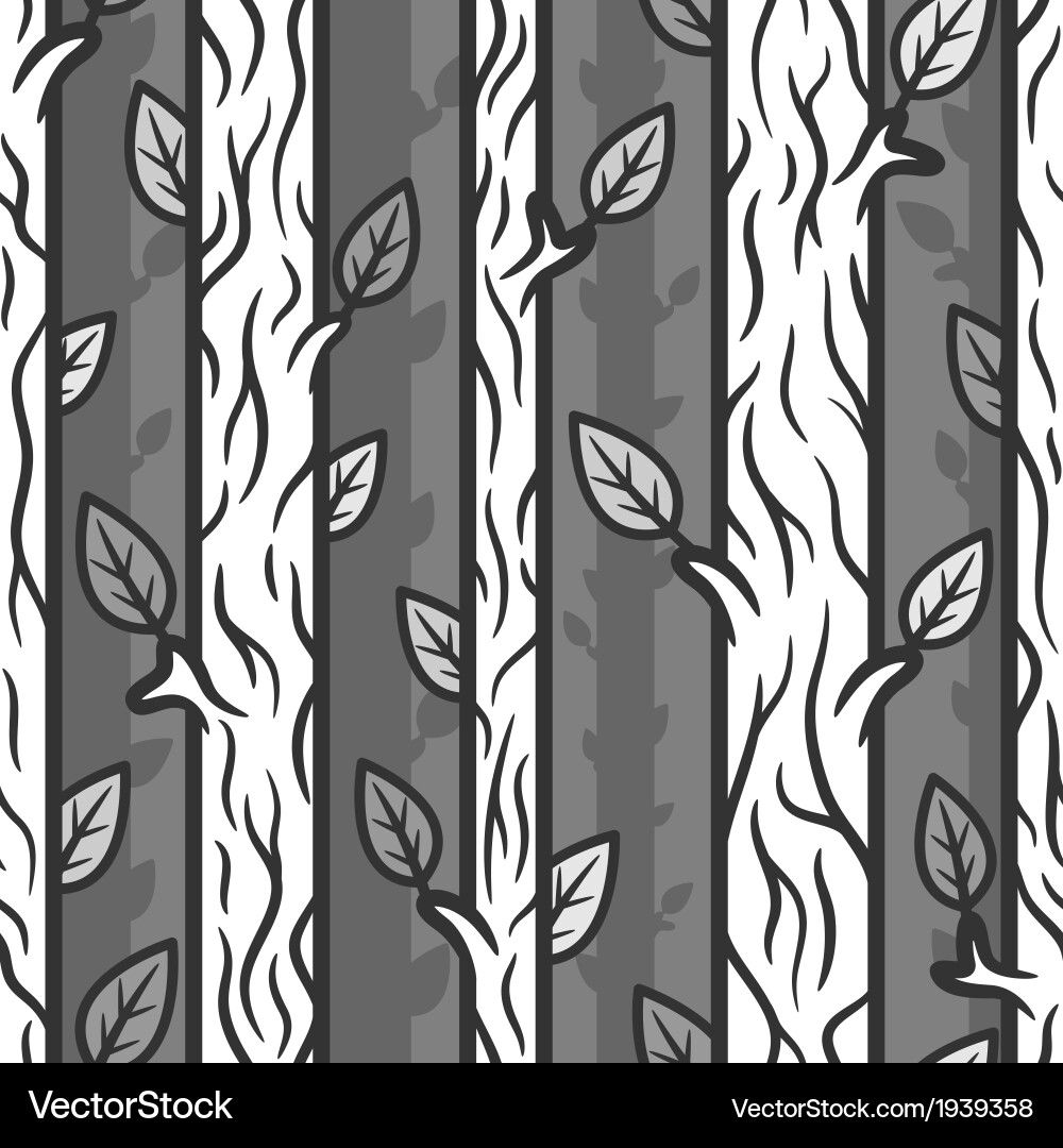Tree Pattern Seamless vector image