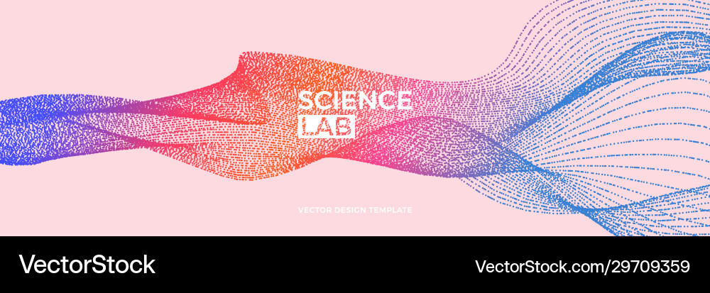 Dynamic Particle Science Background vector image