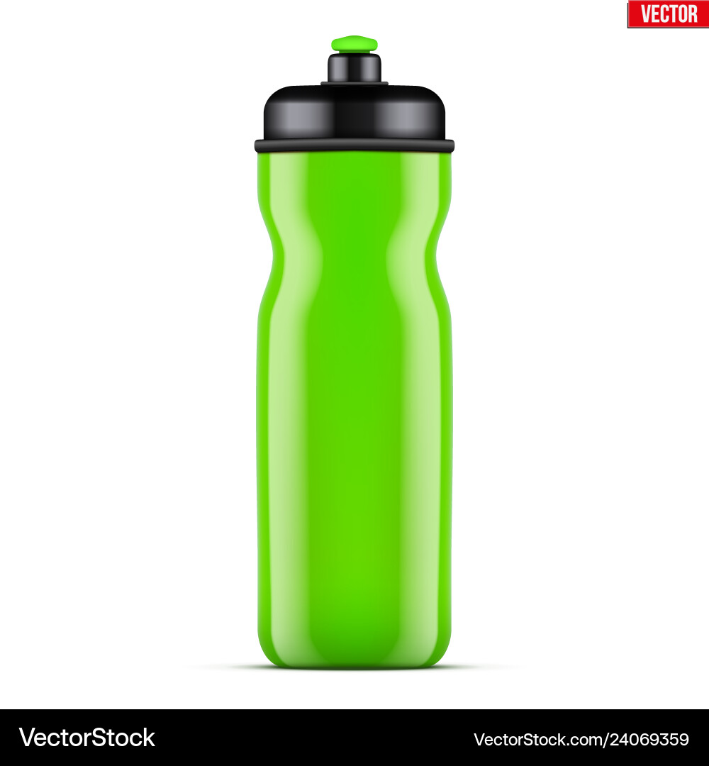 Mock-up plastic sport nutrition drink bottle vector image