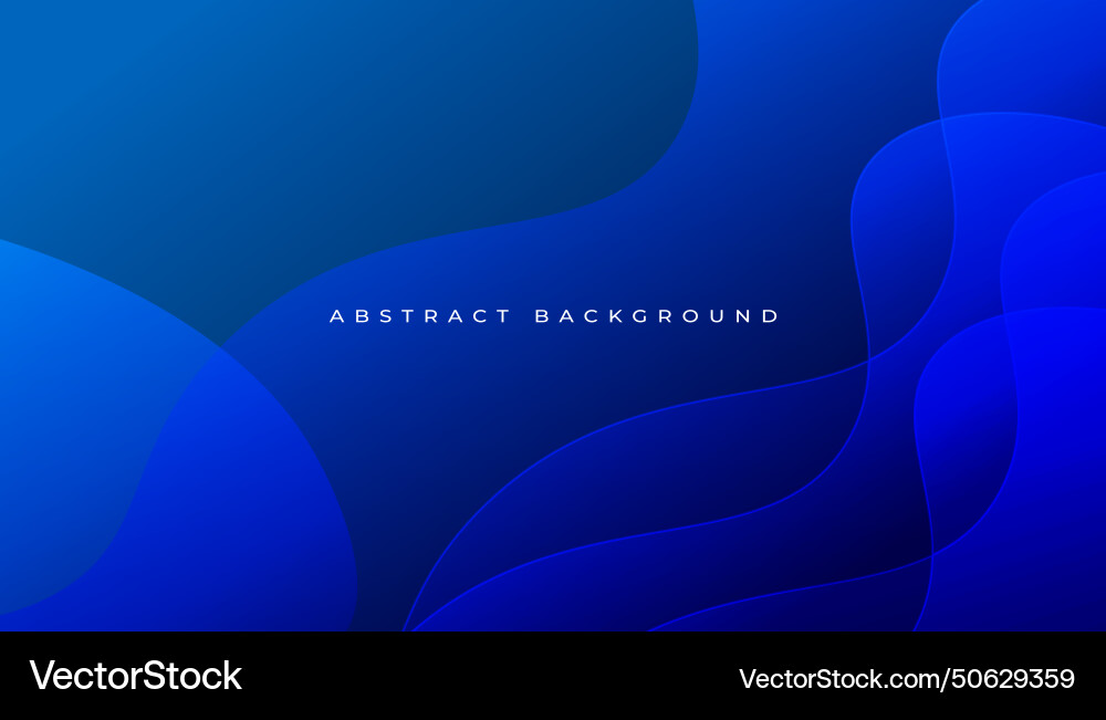 Modern blue background with gradient dynamic Vector Image