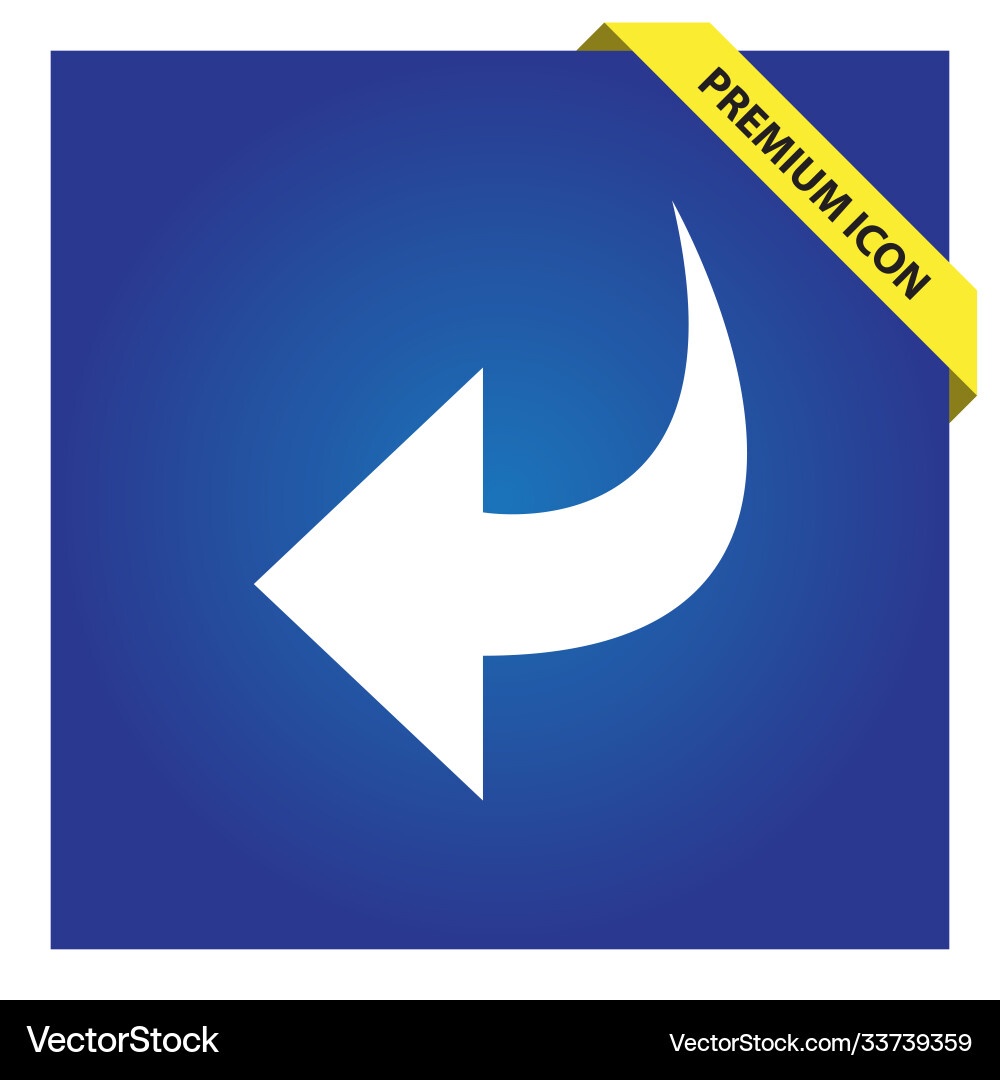 Undo icon for web and mobile Vector Image