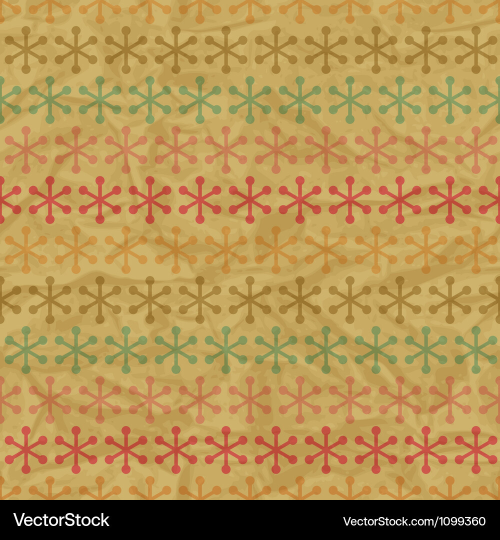 Christmas seamless pattern with snowflakes Vector Image