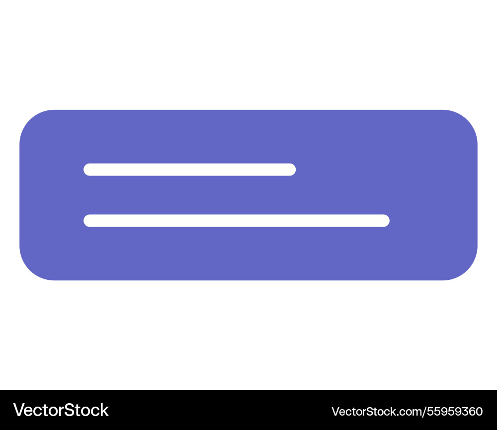 Horizontal text field with simple lines on blue Horizontal text field with simple lines on blue vector image