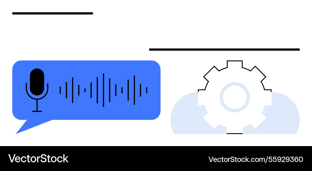 Voice recognition integration with automation Voice recognition integration with automation vector image