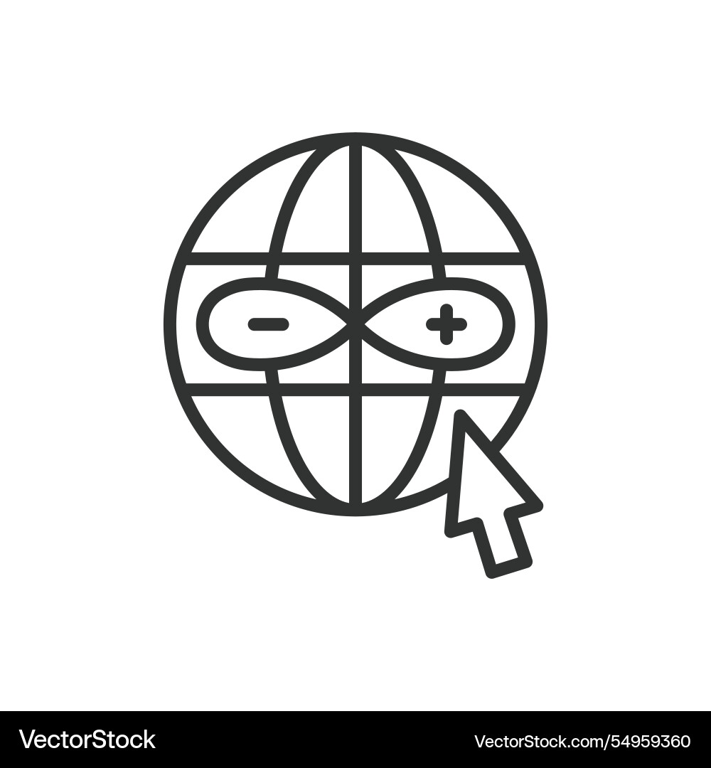 Webdav icon in line design file sharing Vector Image