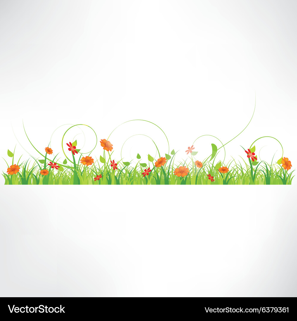 Abstract background with floral elements Vector Image