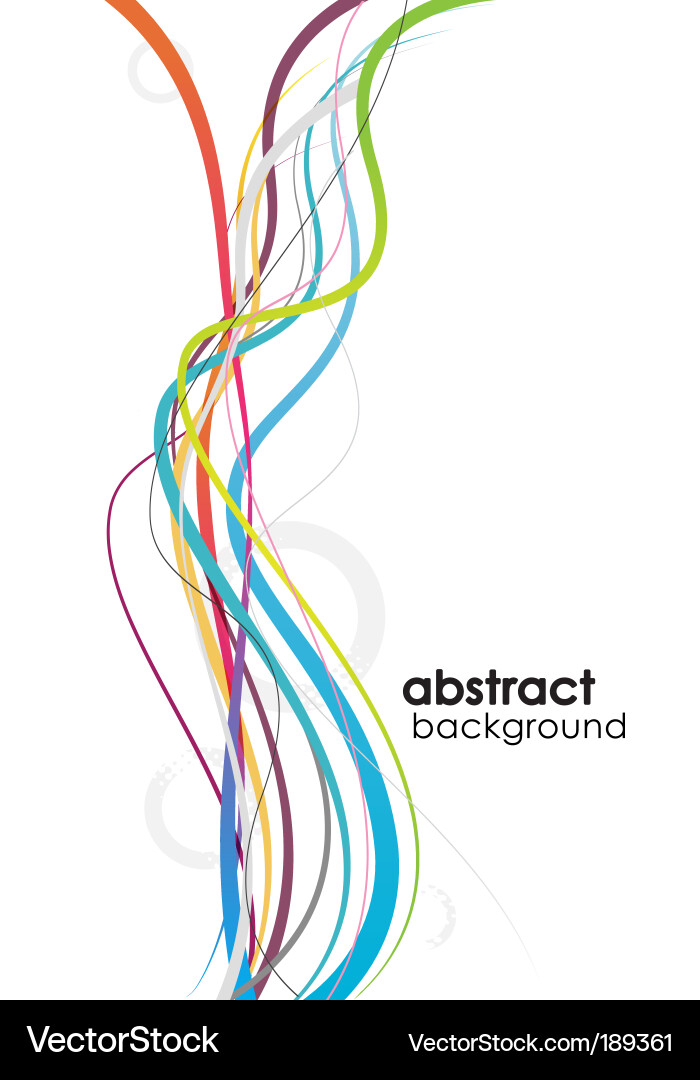 Dynamic Colorful Line Background vector image