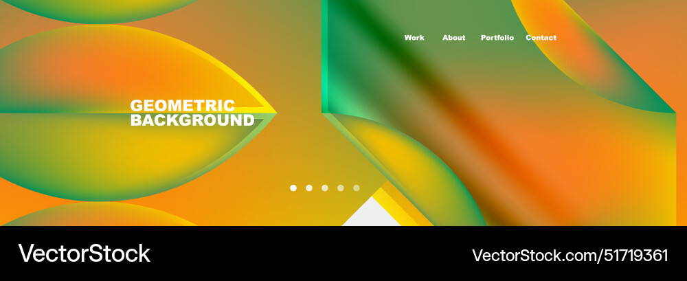 Minimal geometric web site page template design Minimal geometric web site page template design Vector Image