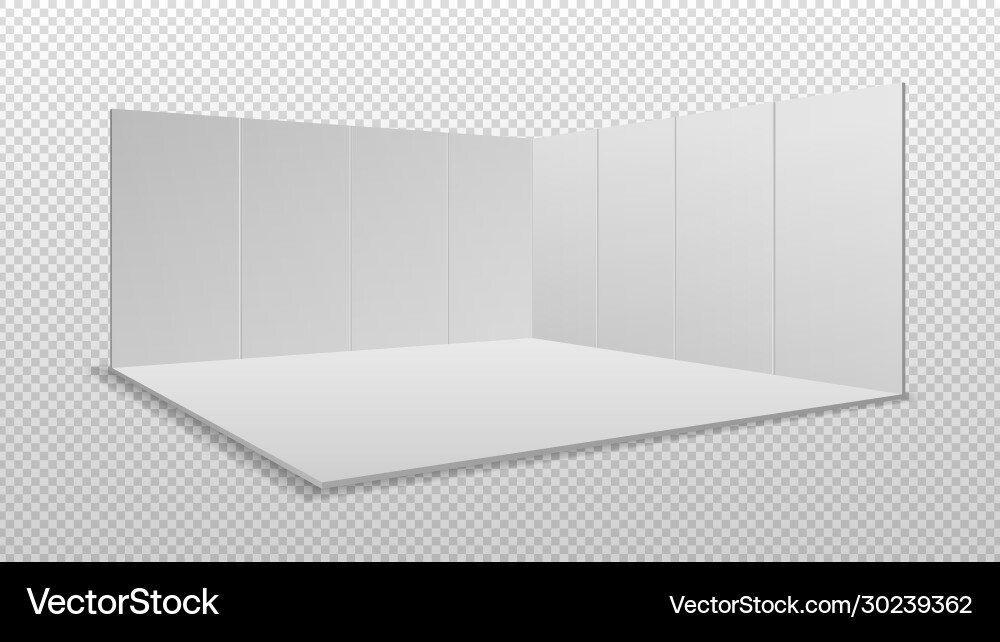 Blank display exhibition empty square event stand Blank display exhibition empty square event stand vector image